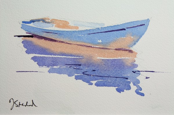 ./newwatercolours/10662Wooden rowing boat, Venice_wm.JPG